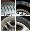 Щетка для чистки автомобильных шин с ручкой, Эффективный инструмент для мытья и ухода за колесными дисками, Пластиковый аксессуар для чистки автомобиля - Подходит для колес транспортных средств