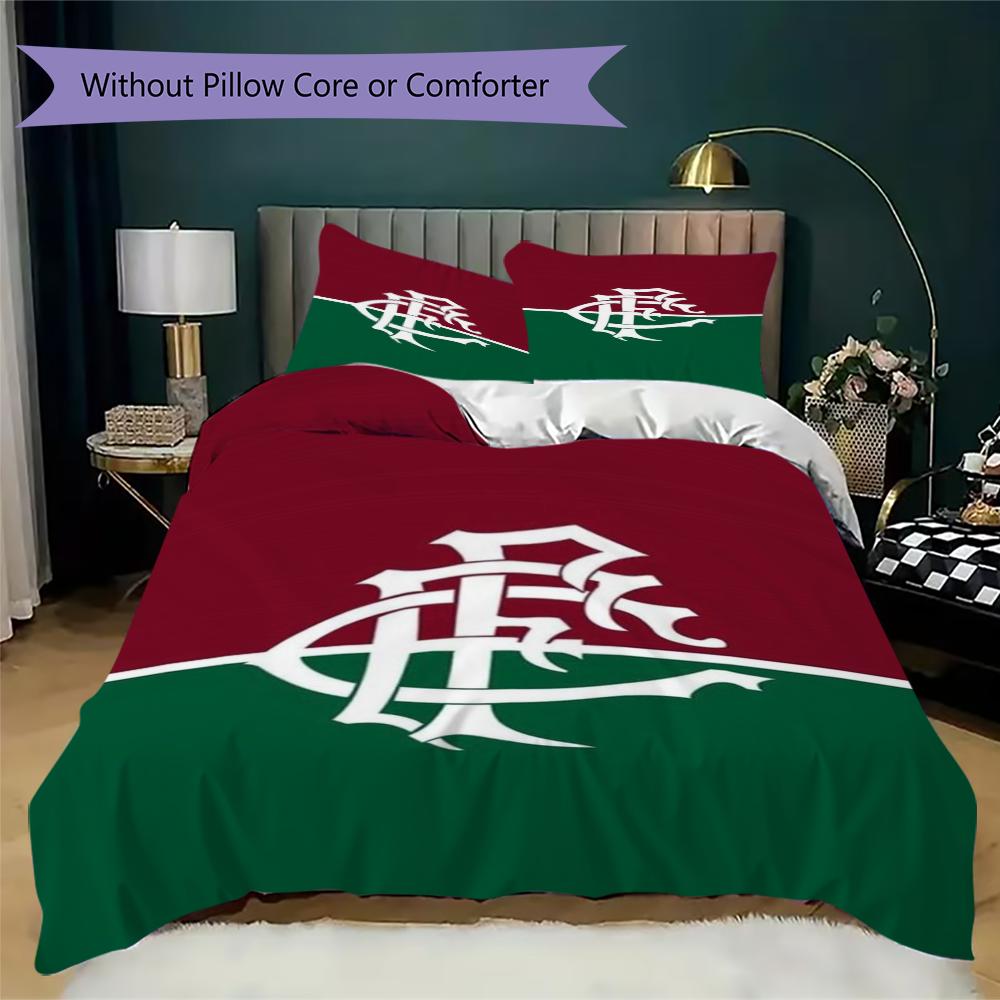 Fluminense Pattern Bedding,Quilt Set Quilt Cover Pillowcase Home Birthday Gift(1 * duvet cover + 2 * pillowcase, without core)_lx