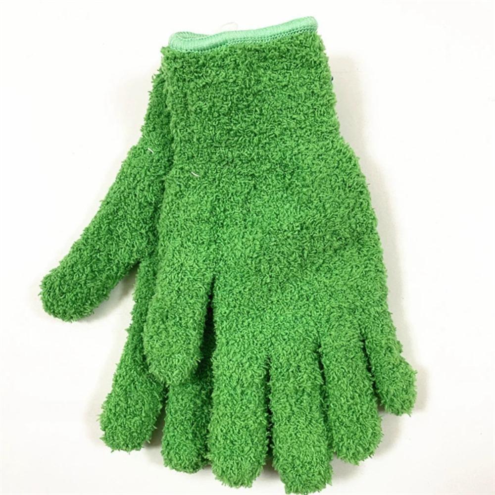 1 Pair Comfortable Microfiber Cleaning Gloves Super Soft Household Gloves  House Cleaning