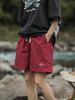 Men's Quick-Dry Casual Beach Shorts - Summer Outdoor Mountain Series, Solid Color, Trendy Loose Fit, Five-Point Style Sports Pants.