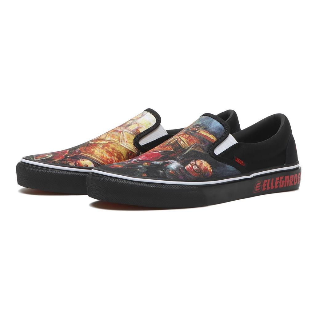 687689-0001 ELLEGARDEN A Vans Slip-On Черный Красный (V98CF ELLE) (Мужской)