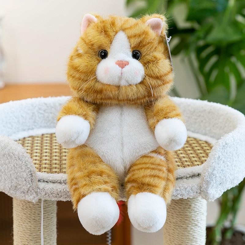 Игрушка Плюшевый Кот Мультяшный Мягкая Игрушка Кукла Детский Подарок на День Рождения Украшение Комнаты