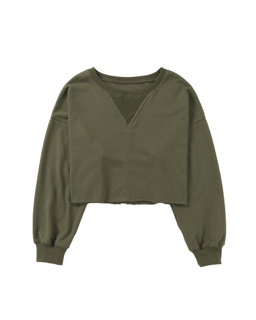 Azura Exchange Укороченная толстовка с заниженной линией плеч