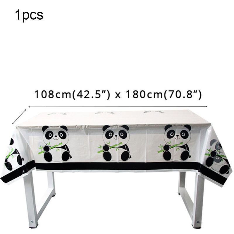 Очаровательные принадлежности для вечеринки с животными пандами, посуда, декор для детских празднований дня рождения