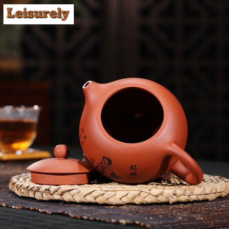 300 мл изысканные чайники из фиолетовой глины Исин, ручная работа, чайник Сиши из сырой руды, глиняный чайник Циншуй, китайский чайный сервиз Цзыша, коллекция, ремесло
