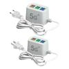 6-портовая USB-зарядная станция для нескольких устройств, эффективная и удобная, удлинитель розетки
