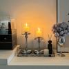Detachable Candlestick Golden Pillar Candle Holder Candle Holders  For Dining Coffee Table Wedding