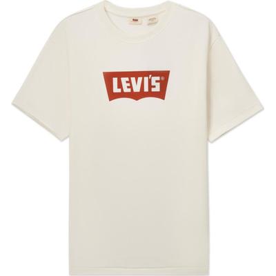 Levis Удобная Свободная Футболка с Круглым Вырезом и Коротким Рукавом Унисекс Топы Хаки 001AM-0003
