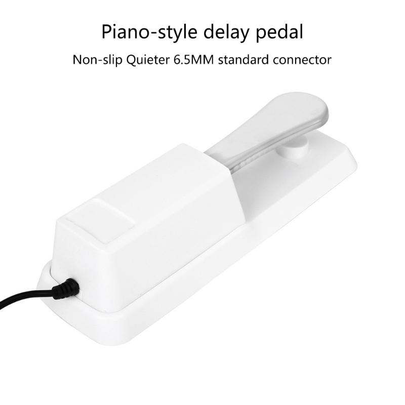 Цифровое фортепиано Клавиатура Фортепиано Педаль сустейна с противоскользящим резиновым основанием Для MIDI-клавиатуры, с 1/4''(6,35) Входной штекер