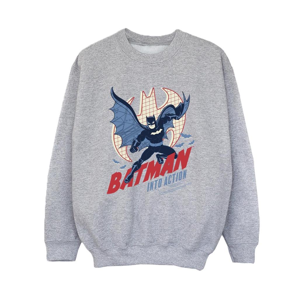 DC Comics Boys Batman Into Action Sweatshirt
