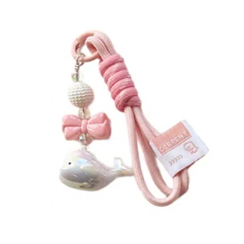 Акриловые подвески-брелоки в виде дельфинов, мультяшные плетеные подвески из веревки, модный брелок в виде кита, игрушки