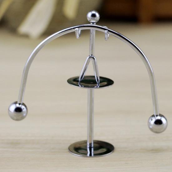 Мини Баланс Маятник Человек Металл Тяжелая Атлетика Утюг Неваляшка Колыбель Игрушка Домашний Декор