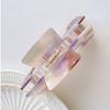 French Style Acetic Acid Hair Clip Colorful Shark Clip Rectangular Hollow Hair Claw  Female