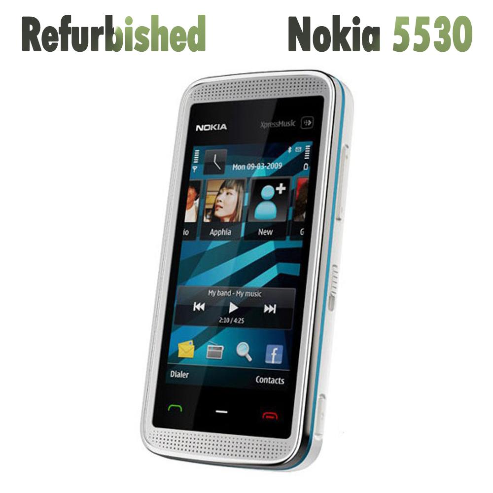 Восстановленный оригинальный мобильный телефон Nokia 5530 Xpress Music 2,9 дюйма, 1000 мАч, Symbian 9,4