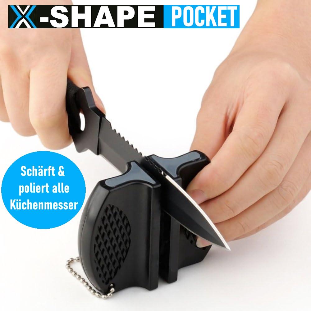 X-SHAPE POCKET Профессиональная точилка для ножей Машинка для заточки ножей Точилка для ножей