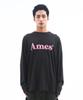 AMES-WORLDWIDE Basic Logo Longsleeve Tee Charcoal