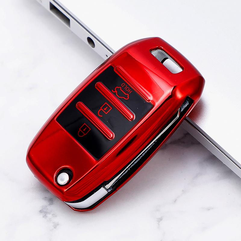 Новый дизайн, откидной чехол для ключей из ТПУ для Kia Rio 3 K2 Ceed Cerato K3 Sportage 4 Picanto K5 Optima Sorento Forte Stinger Shell Fob Protector