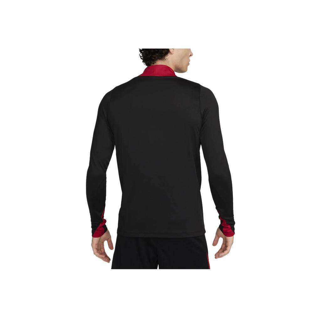 Nike Dri-FIT Liverpool F.C. Strike Color Block Comfortable Training Long Sleeve Football Shirt Men Tops Black FN9819-013