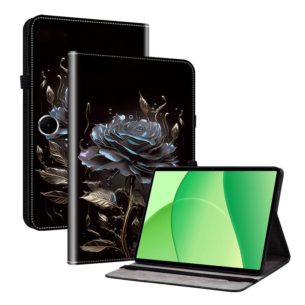 Кожаный чехол для OnePlus Pad Lite/Oppo Pad SE с принтом, подставка, чехол для планшета с отделениями для карт