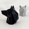 3D Printed Wolf Head Ornament Red Home Office Desktop Trailer Hat Statue Sculpture Coupling Cover