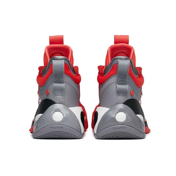 Anta Баскетбольные кроссовки KT7 April Fools Day Nitrogen Technology Rebound High-Top Мужские баскетбольные кроссовки Red Gray 112221101-7