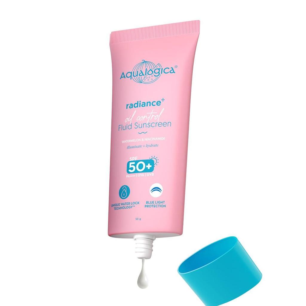 Aqualogica Radiance+ Oil Control Fluid Sunscreen for Oily Skin 50g