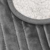 Couverture Chauffante Electrique - COSI HOME - Plaid Double XXL 200x150cm - Micro-polaire - Sherpa - Gris
