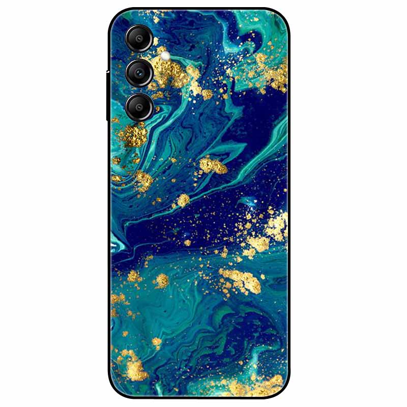 Чехол для Samsung Galaxy A54 5G A34 A24 S23 Чехол Цветочный Мраморный ТПУ Мягкий Силиконовый Чехол для GalaxyA54 A 34 Расписные Корпуса Телефонов
