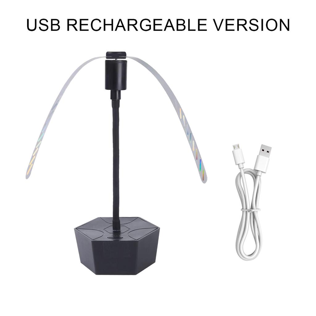 USB-перезаряжаемый выдвижной вентилятор-отпугиватель мух: Портативный УФ-уничтожитель насекомых для улицы, патио и кемпинга (Батарея заряжена)