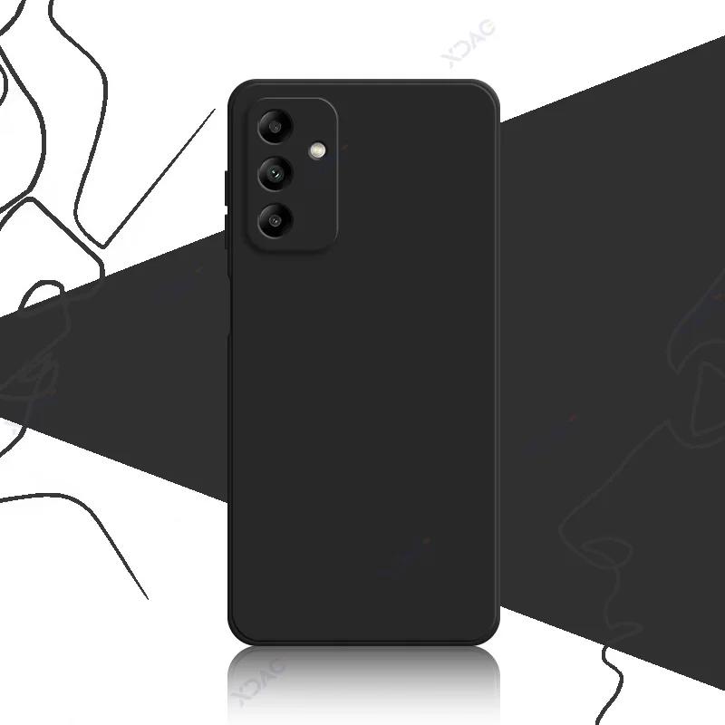 Модный милый чехол для телефона Samsung Galaxy A05 A05S квадратный жидкий силиконовый чехол для задней крышки SamsungA05S Shield Fundas