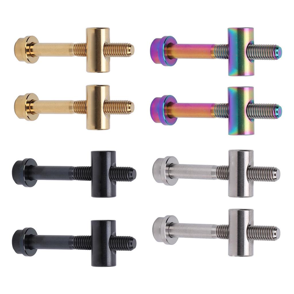 2pcs M5x40mm Ti Alloy Bike Seat Post Fixing Bolts Bike Seatpost Screws Cycling Accessories for Bike