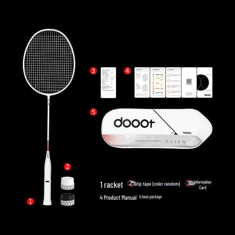 Doot All-Carbon Ultralight Offensive Badminton Racket