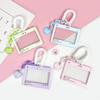 Dialog Box Transparent Card Cover Student Cartoon Slider Card Pack Game Card ID Campus Access Card Card Set Pendant Anti-lost Card Holder