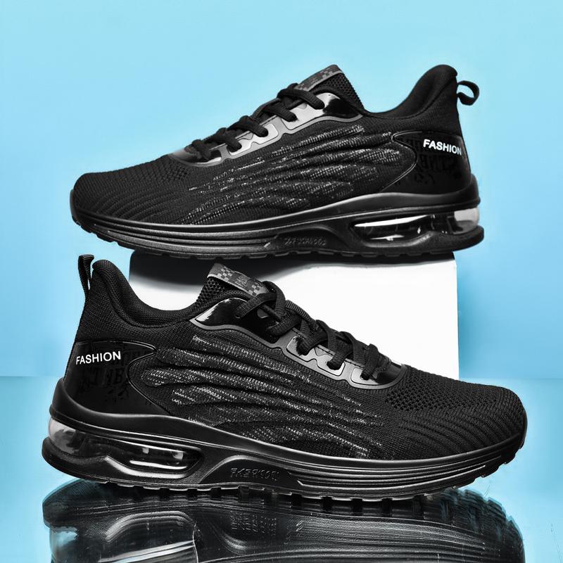 Мужская повседневная спортивная обувь из дышащей сетчатой ткани, легкая, с воздушной амортизацией и отскоком, большого размера, для бега