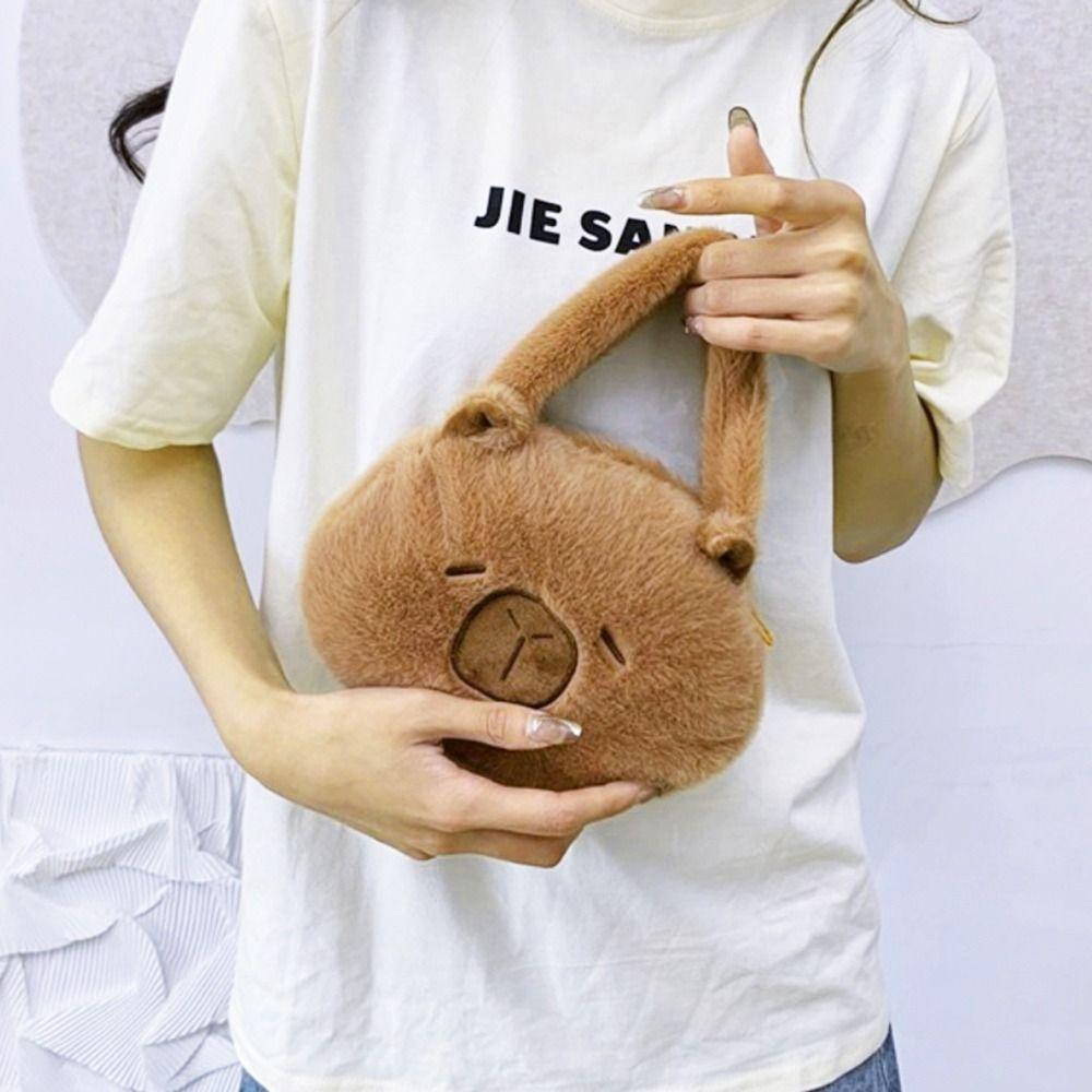 Мягкая сумка на плечо с рисунком из мультфильма, однотонная детская сумка через плечо, высококачественная сумка-тоут