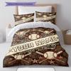 Custom Name,Vintage Sports Pattern Series Pattern Bedding Home Decoration Birthday Gift ( 1 duvet cover + 2 pillowcase, without core),fan merchandise.