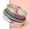Silver Spinner Ring For Women Four Spinner Ring Fidget Silver Jewelry Ring"10"