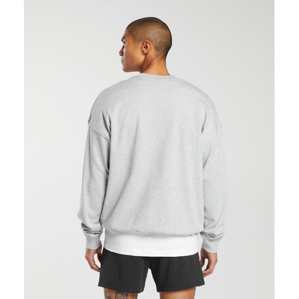 Gymshark День отдыха Essential Crew Светло-серый Меланж A6a2l Gbcn