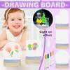 Children's Drawing Board Student Easy-to-wipe Acrylic Luminous Dust-free Handwriting Educational Toy Black Board Set 10ml