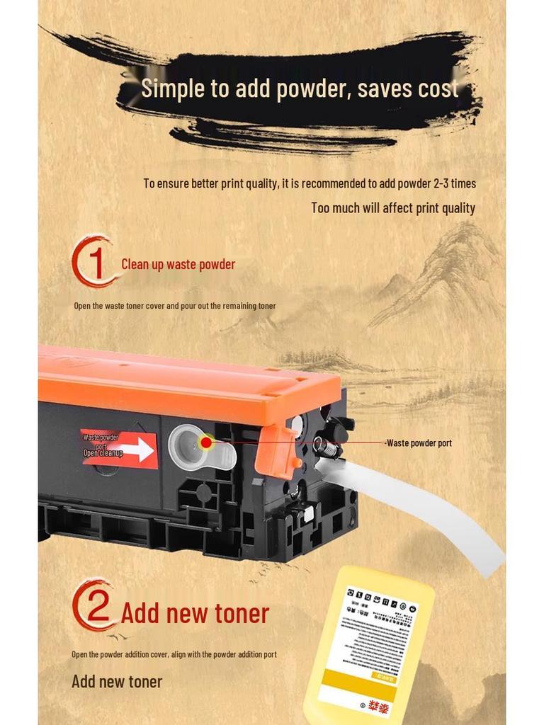 Compatible HP Color Printer Toner for Models M181, M281, M280, M479, M277