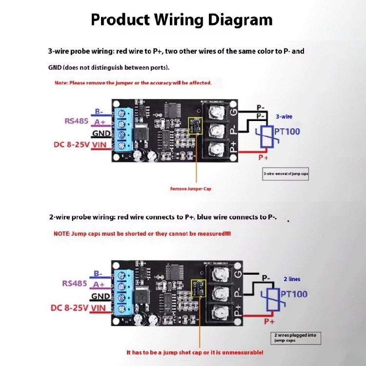 PT100 Металлические Датчики RS485 Modbus Передатчик Широкие Диапазоны Температур Высокая Надежность для Автомобильной Электроники