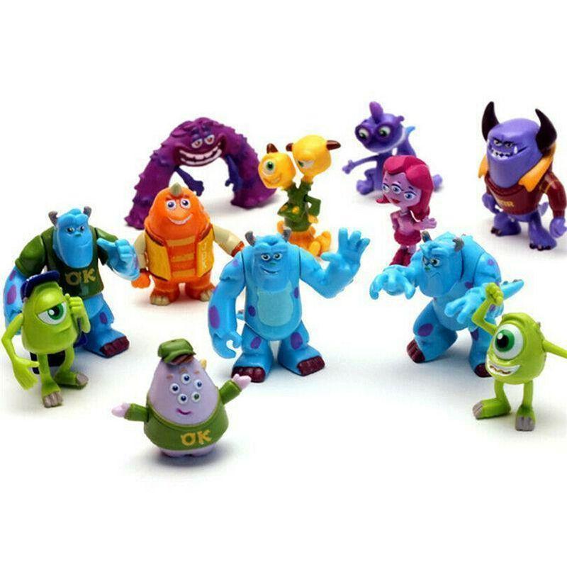 Monsters Pcs 12 University Sully Mike Anime Action Figure Kids Xmas Gift Toy