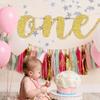 Baby Shower ONE Photo Prop Garlands Hanging Flag Bunting Banner 1st Birthday Party Decor