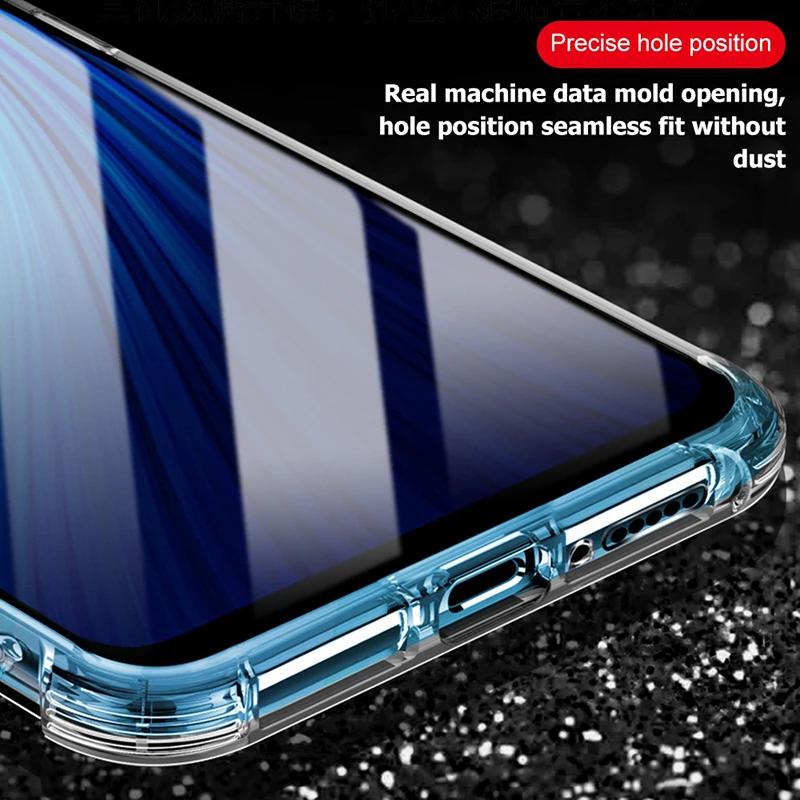 Ударопрочный ТПУ чехол с усиленными углами для Xiaomi Poco X7 Pro 5G Защитная крышка Прозрачный Capa Fundas Coque
