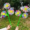 Colorful Cartoon Sunflowers Pinwheel for Outdoor Use