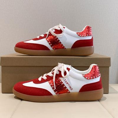 Женские туфли на плоской подошве, модные, с мягкой подошвой, нескользящие, повседневные, спортивные, женские, роскошные, универсальные, кожаные, кроссовки, размер плюс 43