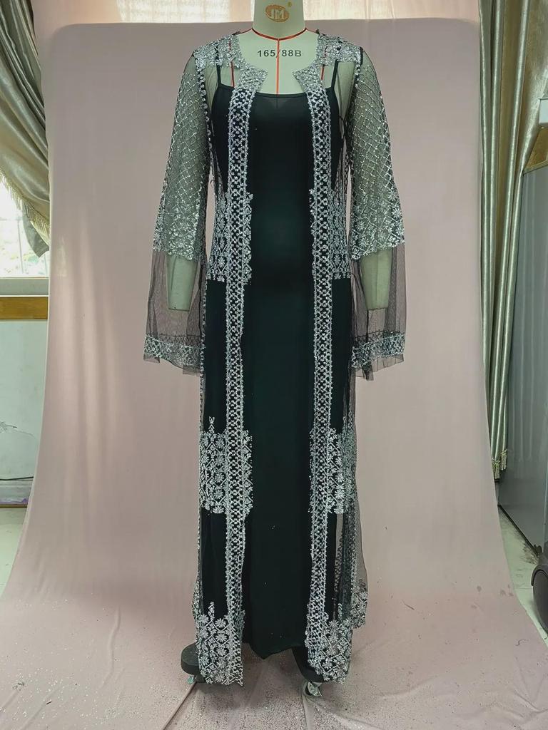 2025 Европейское и Американское Сексуальное Платье-Шаль Из Двух Частей Вечернее Платье Для Женщин