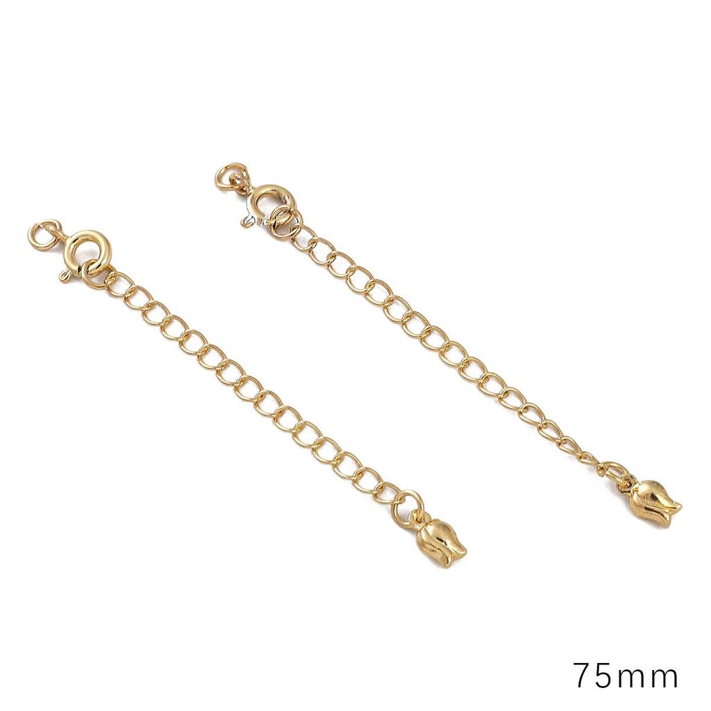 Copper Clad Iron Round Buckle Tail Chain For DIY Jewelry Making Craft Accessories