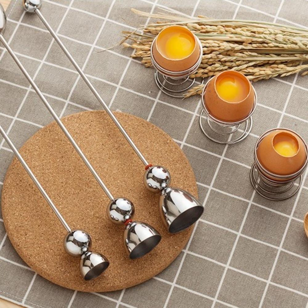 2 шт. Нержавеющая сталь Топпер для яиц Крэкер Практичный Венчик для яиц Открыватель для разбивания яиц Приготовление пищи