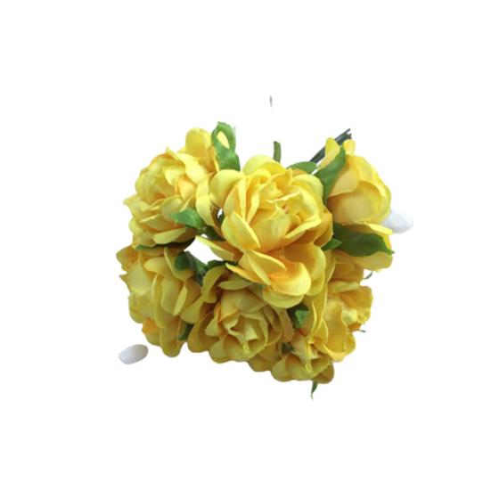 6шт искусственный шелк поддельные цветы цветочный свадебный букет вечерние украшения дома